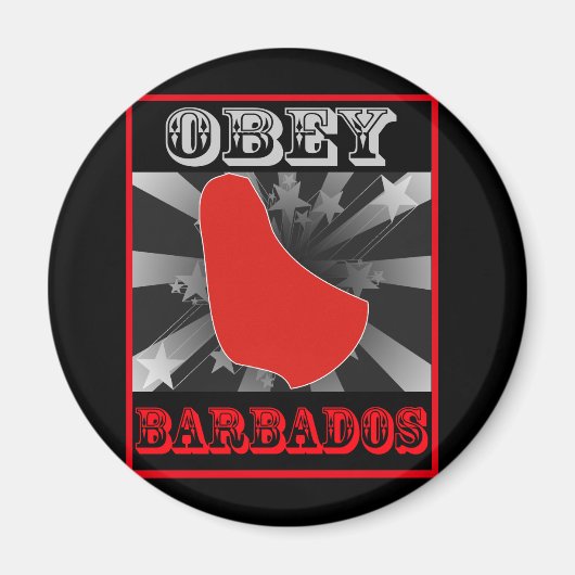 Obey Barbados Magneet (Voorkant)