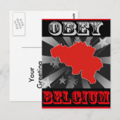 Obey Belgium Briefkaart (Voorkant / Achterkant)