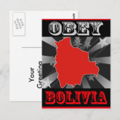 Obey Bolivia Briefkaart (Voorkant / Achterkant)