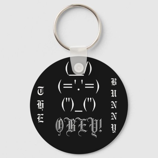 OBEY! Button Sleutelhanger (Voorkant)