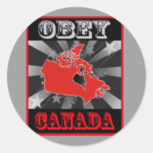 Obey Canada Ronde Sticker