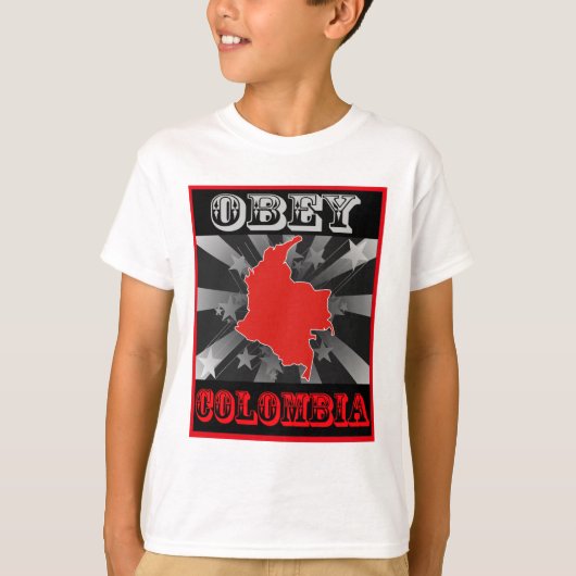 Obey Colombia T-shirt (Voorkant)