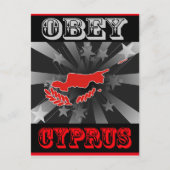 Obey Cyprus Briefkaart (Voorkant)