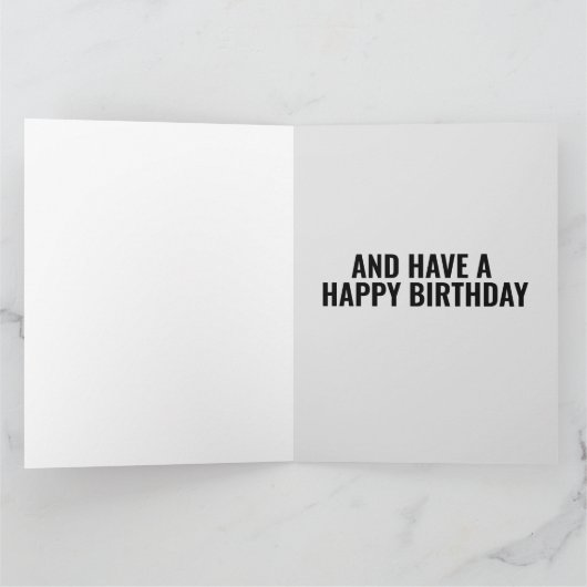 OBEY DADDY HAPPY BIRTHDAY LEATHER KIJK KAARTEN (Binnen)