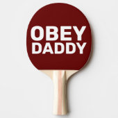 OBEY DADDY PING PONG PADD;ES TAFELTENNISBATJE (Voorkant)