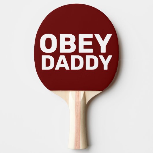 OBEY DADDY PING PONG PADD;ES TAFELTENNISBATJE (Voorkant)