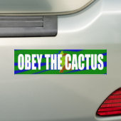 Obey de Cactus Bumpersticker (Op auto)