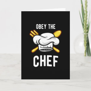 Obey de Chef Funny Cook Cooking Kitchen Kaart