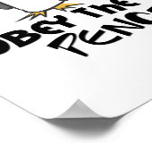 Obey de gekke pinguïns! poster (Hoek)