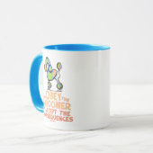 Obey de Groomer Rainbow Poodle Mok (Voorkant links)