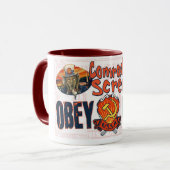 Obey de USSA de Mok van het Scherm (Voorkant links)