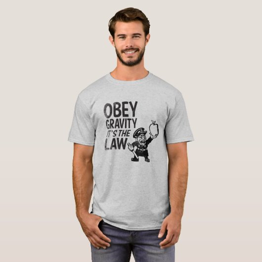 Obey Grativity, het is de wet T-shirt (Voorkant volledig)