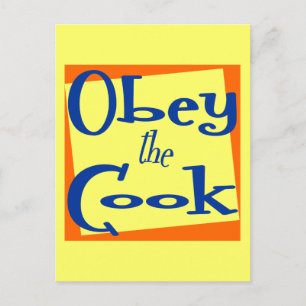 Obey het Gezegde Cook Kitchen Briefkaart