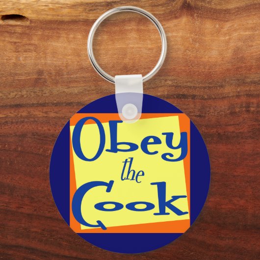 Obey het Gezegde Cook Kitchen Sleutelhanger (Voorkant)