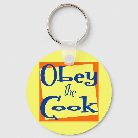 Obey het Gezegde Cook Kitchen Sleutelhanger (Voorkant)