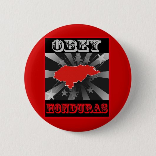 Obey Honduras Ronde Button 5,7 Cm (Voorkant)