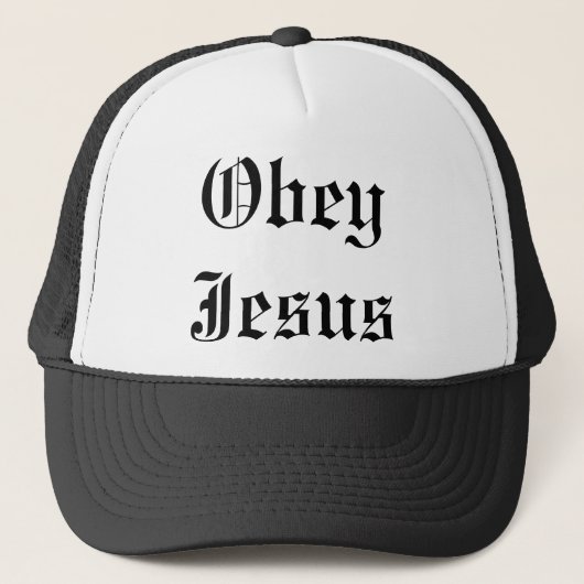 Obey Jesus Trucker Pet (Voorkant)