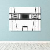 Obey Lane Signals Triptych Canvas Afdruk (Insitu (Houten vloer))