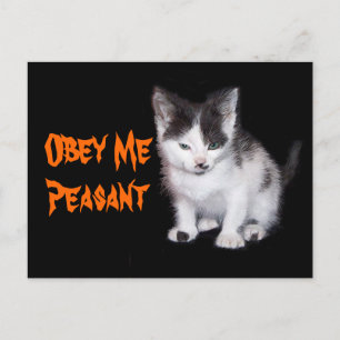 Obey Me Peasant Briefkaart