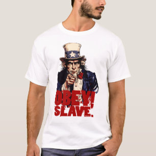 Obey! Opslaan. Dirty oom Sam T-Shirt
