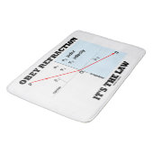 Obey Refraction Het is de Law Physics Geek Humor Badmat (Gekanteld)