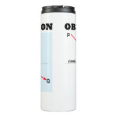 Obey Refraction Het is de Law Snell's Law Physics Thermosbeker (Achterkant)