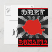 Obey Roemenië Briefkaart (Voorkant / Achterkant)