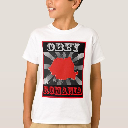 Obey Roemenië T-shirt (Voorkant)