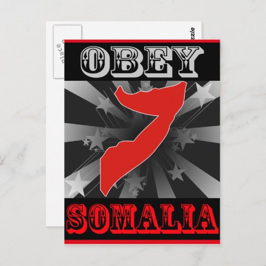 Obey Somalia Briefkaart (Voorkant / Achterkant)