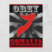 Obey Somalia Briefkaart (Voorkant)