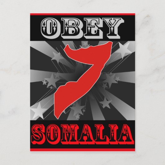 Obey Somalia Briefkaart (Voorkant)