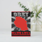 Obey Tanzania Briefkaart (Staand voorkant)
