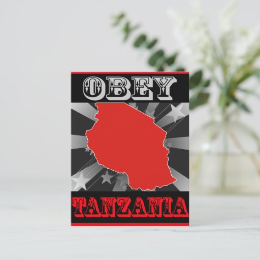 Obey Tanzania Briefkaart (Staand voorkant)