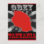 Obey Tanzania Briefkaart (Voorkant)