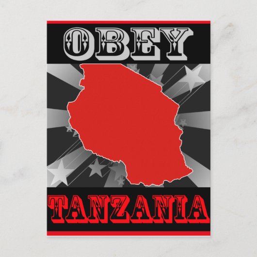 Obey Tanzania Briefkaart (Voorkant)