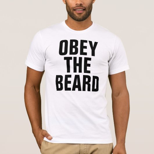 Obey the Beard T-shirt (Voorkant)