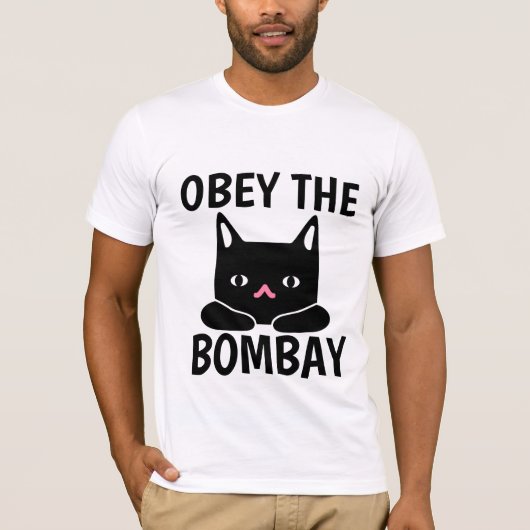 OBEY THE BOMBAY CAT T SHIRTS (Voorkant)