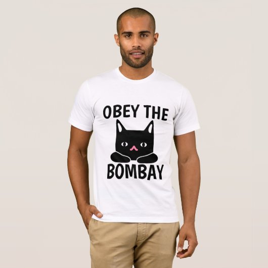 OBEY THE BOMBAY CAT T SHIRTS (Voorkant volledig)