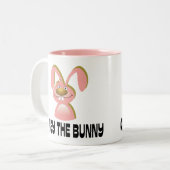 Obey the Bunny Tweekleurige Koffiemok (Voorkant links)