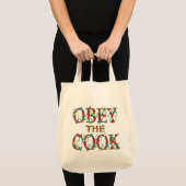 Obey the Cook Gezegde Holiday Lights Tote Bag (Voorkant (product))