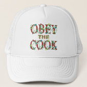 Obey the Cook Gezegde Holiday Lights Trucker Pet (Voorkant)