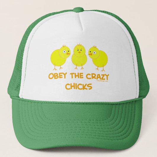 Obey The Crazy Chicks Trucker Pet (Voorkant)