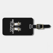 Obey The Crazy Penguins Bagagelabel (Voorkant horizontaal)