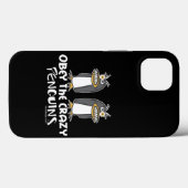 Obey The Crazy Penguins Case-Mate iPhone Case (Achterkant (horizontaal))