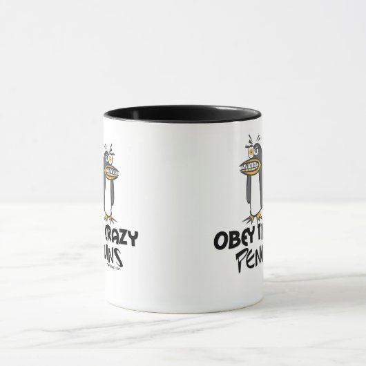 Obey The Crazy Penguins Mokken - Gepersonaliseerd (Midden)