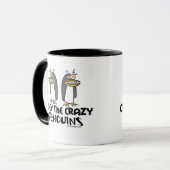 Obey The Crazy Penguins Mokken - Gepersonaliseerd (Voorkant links)