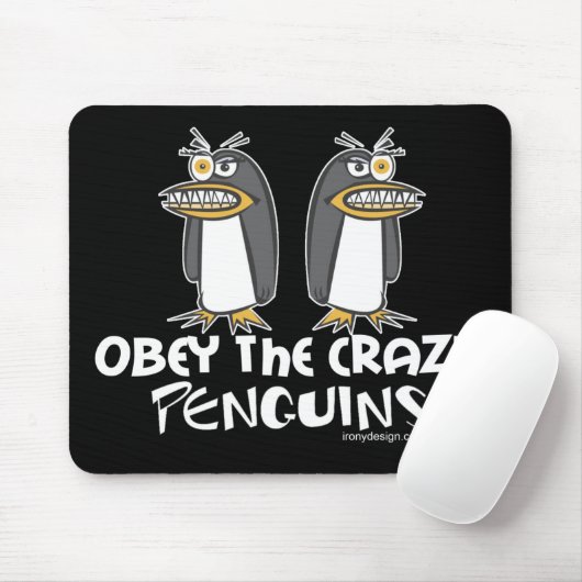 Obey The Crazy Penguins Muismatten (Met muis)