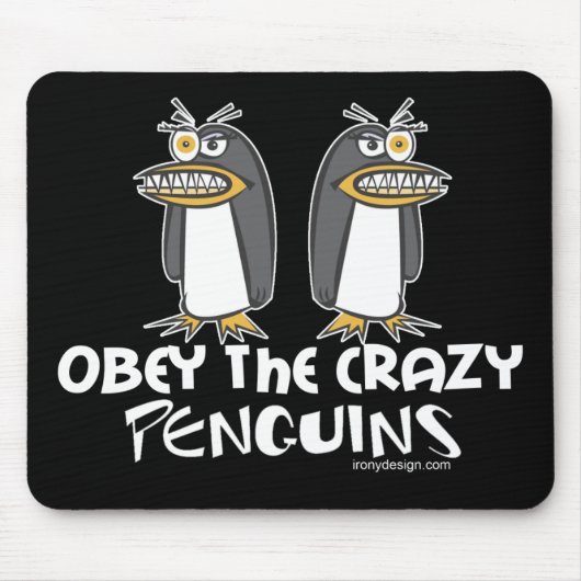 Obey The Crazy Penguins Muismatten (Voorkant)