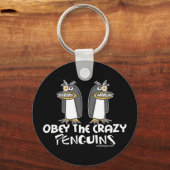 Obey The Crazy Penguins Sleutelhangers (Voorkant)