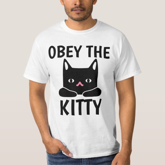 OBEY THE KITTY CAT T SHIRTS (Voorkant)